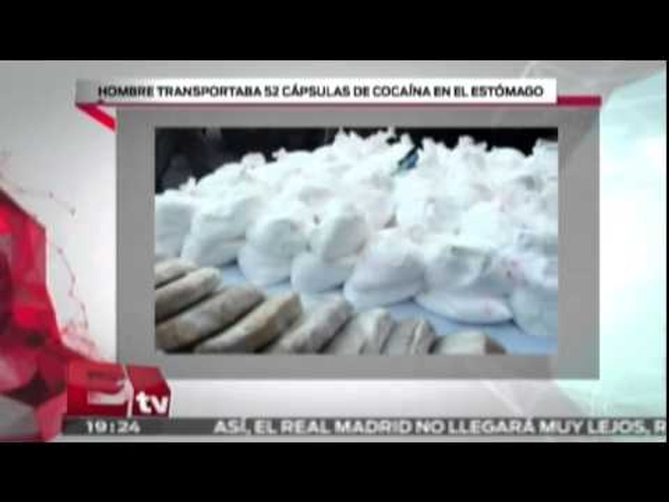 Hombre transportaba 52 cápsulas de cocaína en el estómago / Excélsior Informa