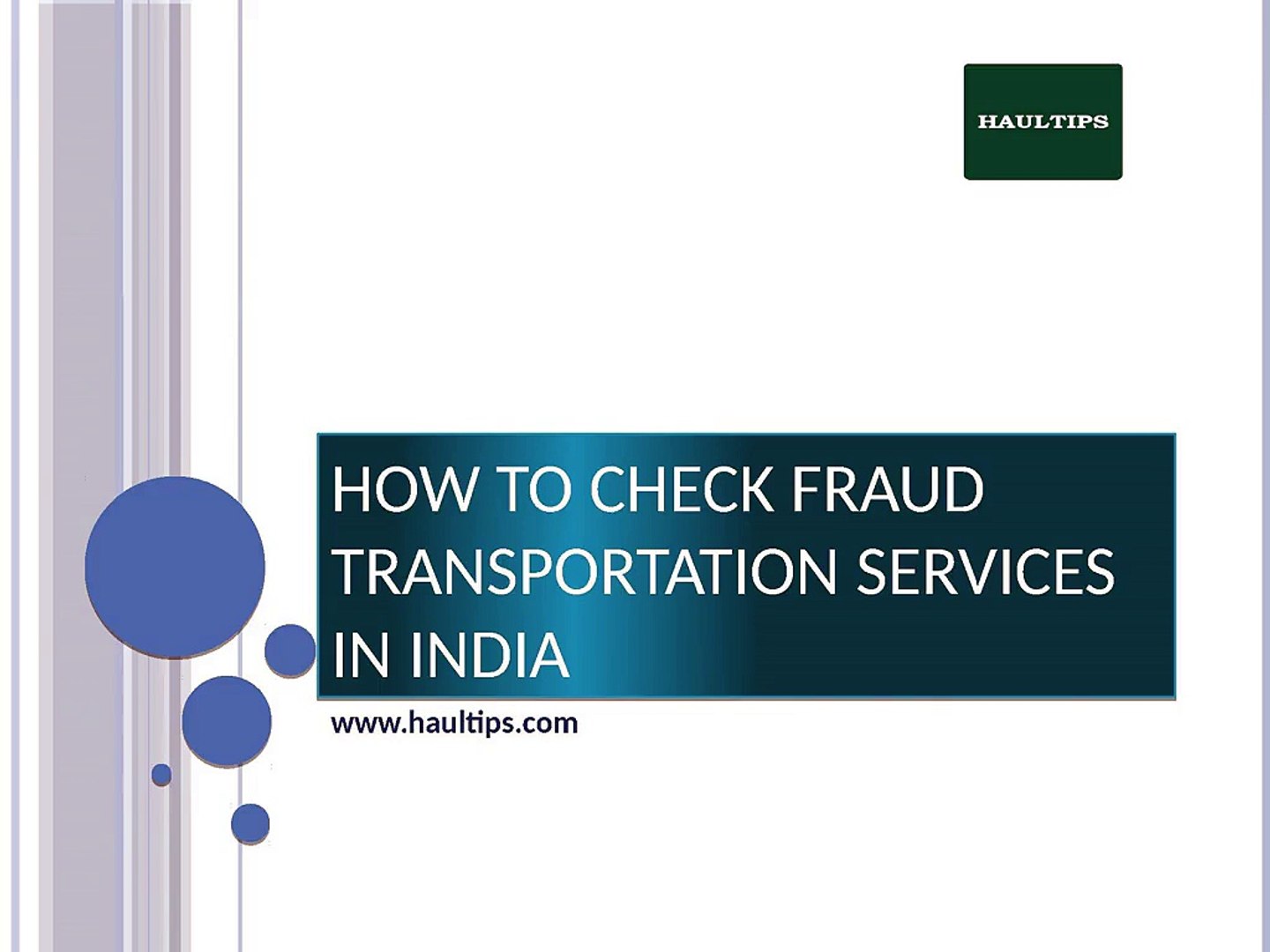 ⁣How to Check Fraud Transportation Services