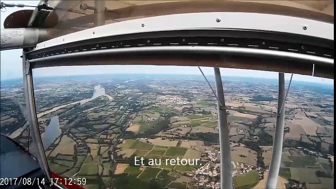 Passage de La loire - Région Ancenis - survol des iles
