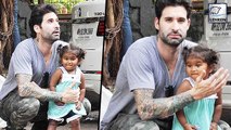 Sunny Leone’s Daughter Nisha Playing With Father Daniel Weber.