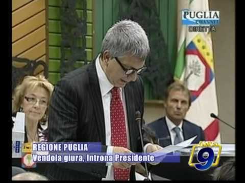 PUGLIA | Via al primo consiglio regionale, Introna Presidente