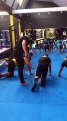 Séance boxe pour les seniors A