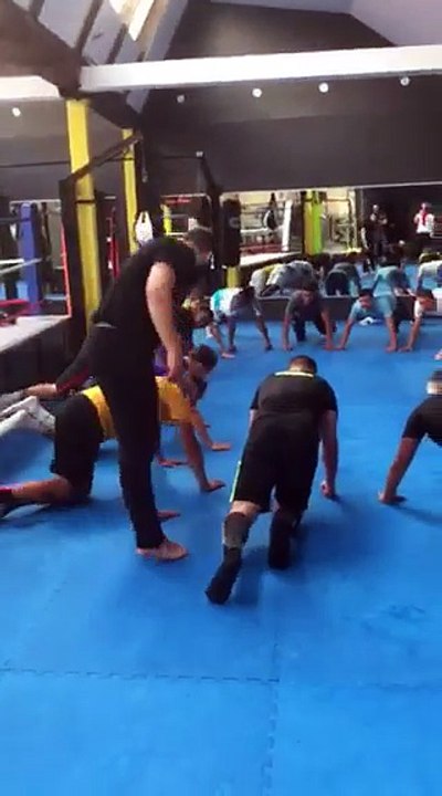 Séance boxe pour les seniors A