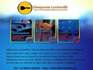 Miami Locksmith | Locksmith Miami