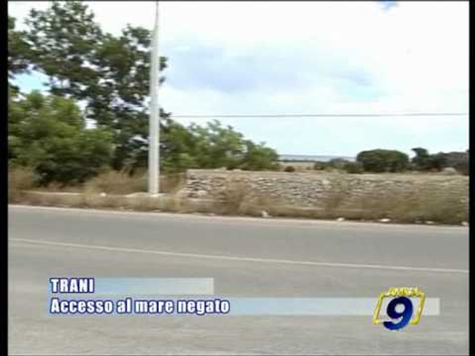 TRANI | Accesso al mare negato