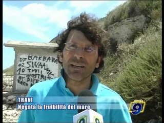 TRANI | Negata la fruibilità del mare