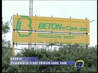 ANDRIA | Cementeria Trani, chiesto Consiglio Comunale