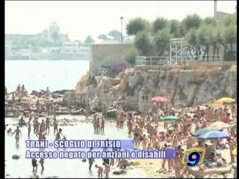 TRANI - SCOGLIO DI FRISIO | Accesso negato per anziani e disabili