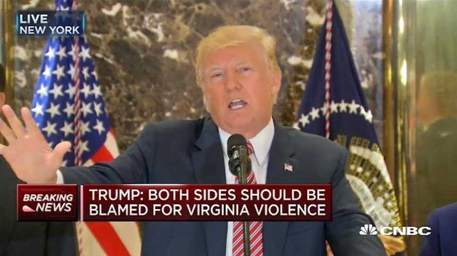 Trump a osé cette comparaison vraiment absurde pour défendre les extrémistes de Charlottesville