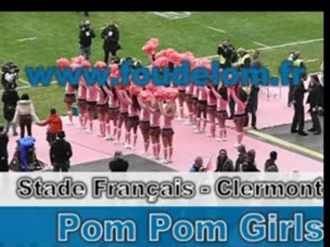 Pom Pom Girls avant le match Stade Français - ASM Clermont