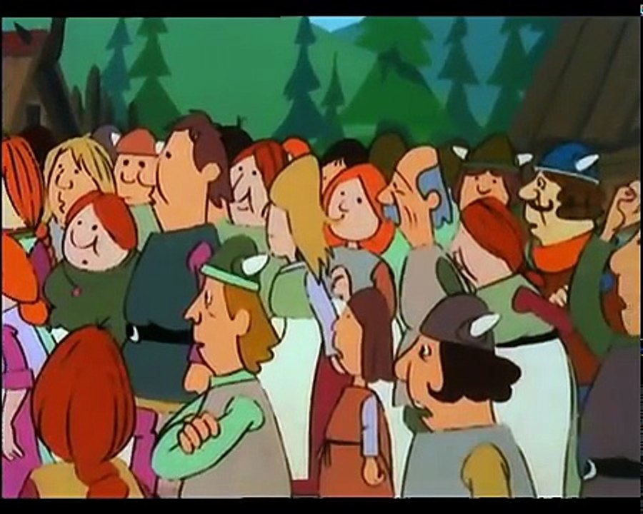 Vic le viking (1974) . Les trésors de l'île aux volcans . épisode 52 .