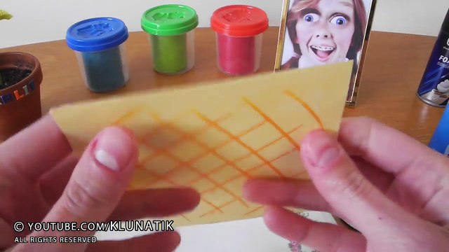 EATING colored CLAY ICE CREAM!! (Play Doh) PART 3 Kluna Tik Dinner #62 | ASMR eating sound