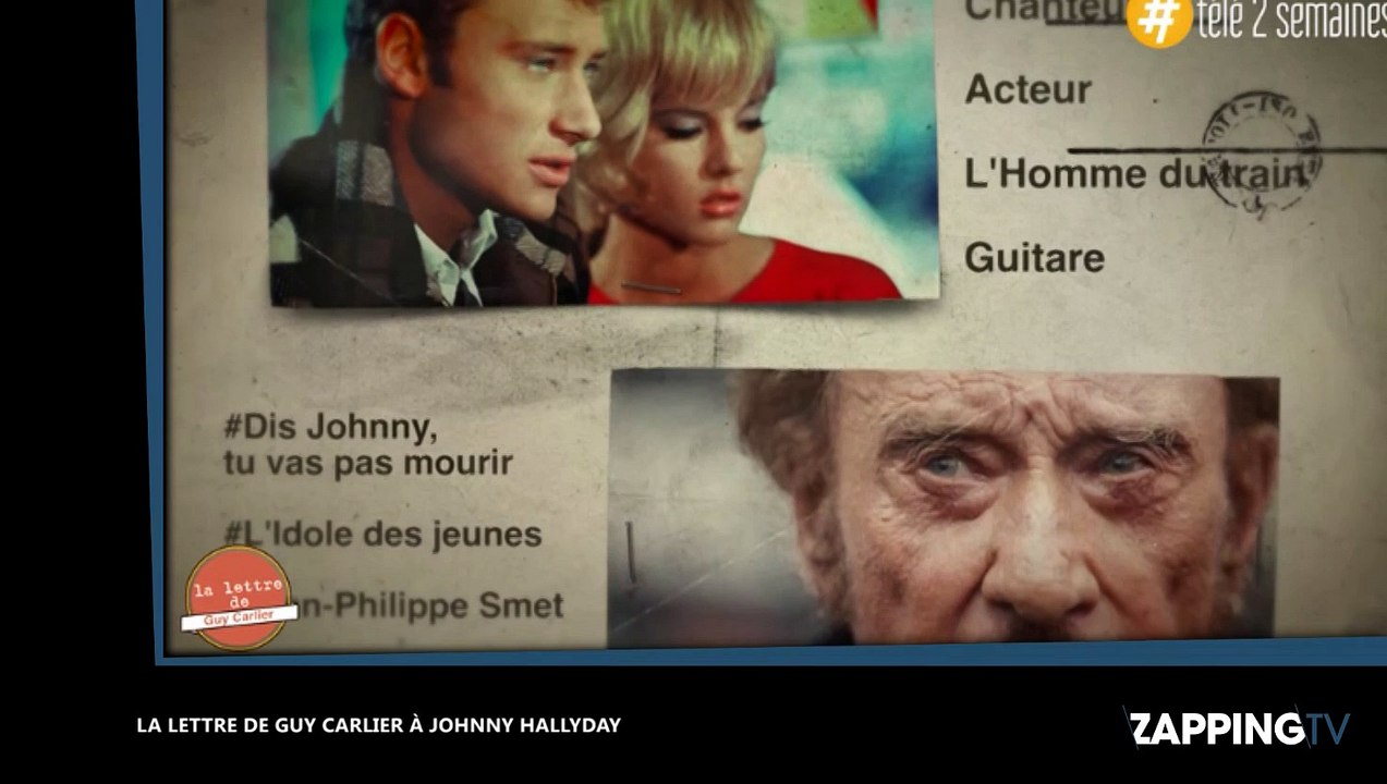 Johnny Hallyday : "Te casse pas Johnny", le message émouvant de Guy Carlier à son idole