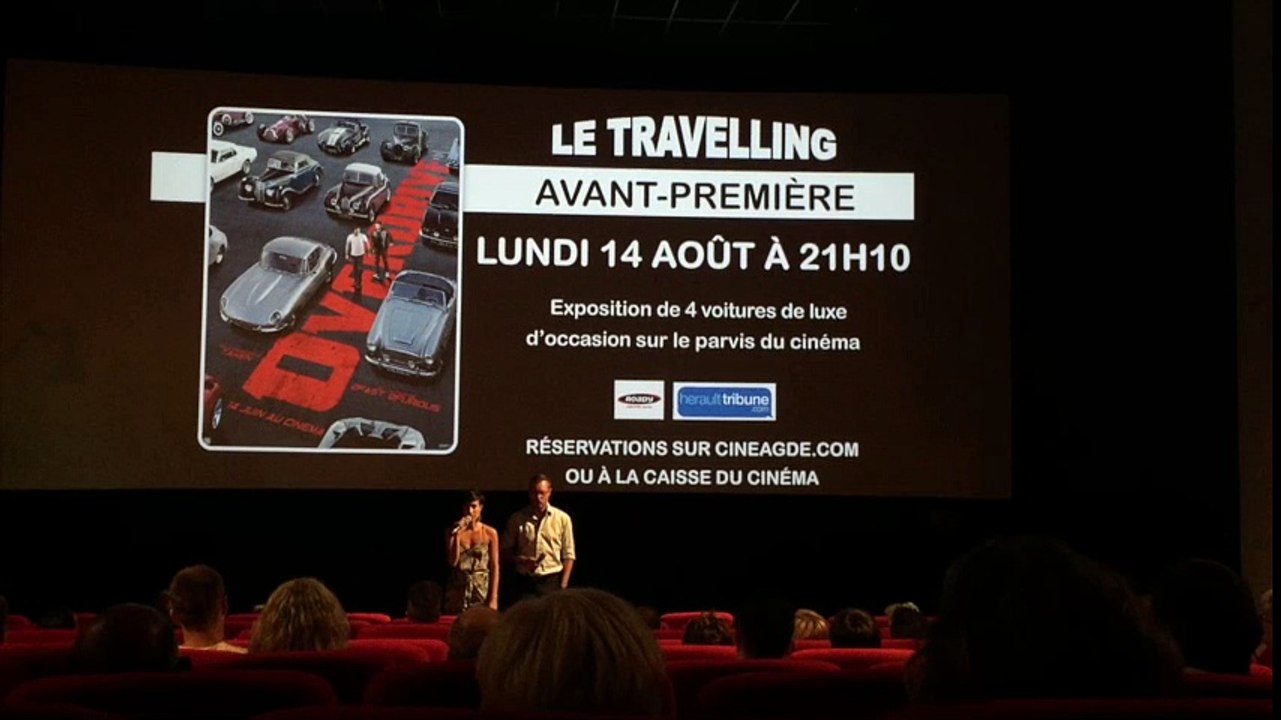 Soirée avant premiere film over drive le travelling agde 14 aout 2017