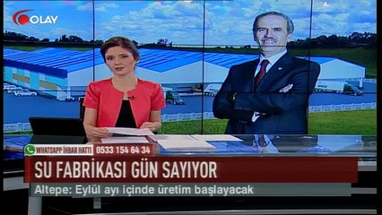 Su fabrikası gün sayıyor (Haber 15 08 2017)