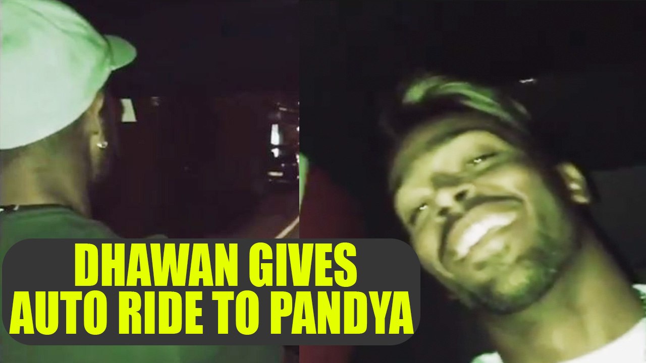 Hardik Pandya and Shikhar Dhawan go for Auto-Rickshaw ride | Oneindia News