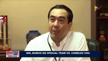 BIR, bumo ng special team vs COMELEC Chair Bautista at asawa nito