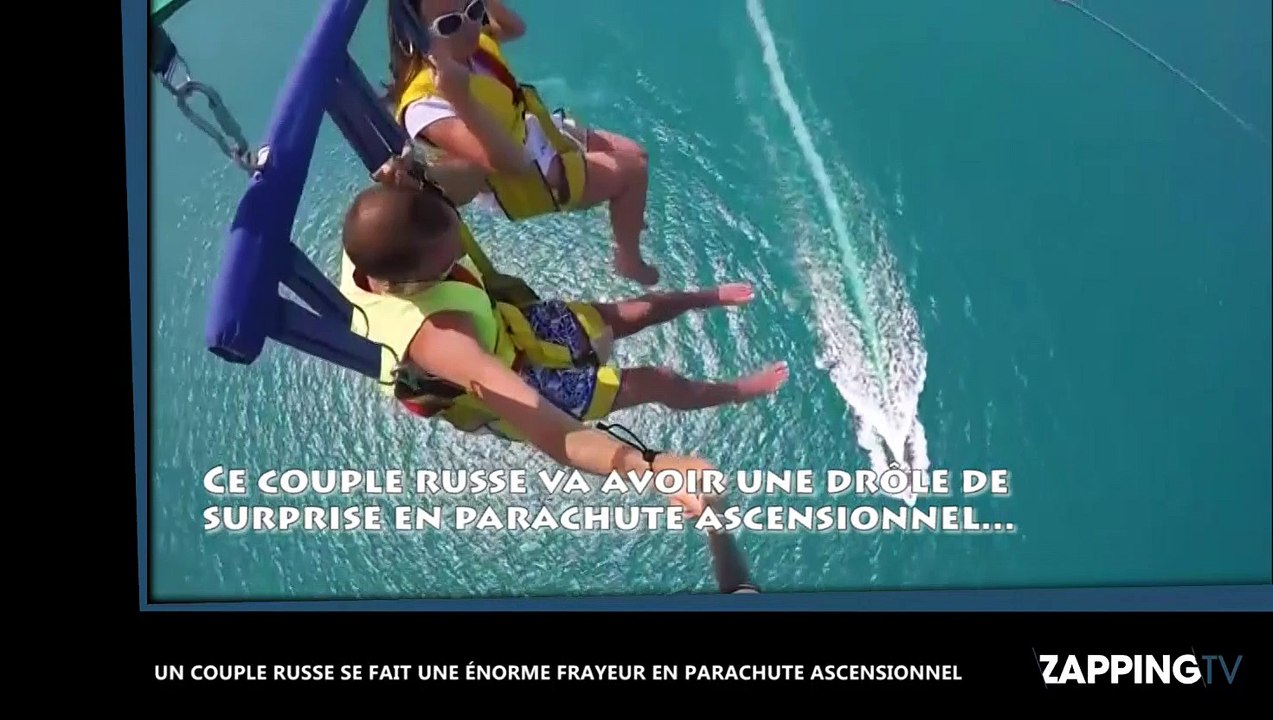 Un couple russe se fait une énorme frayeur en parachute ascensionnel