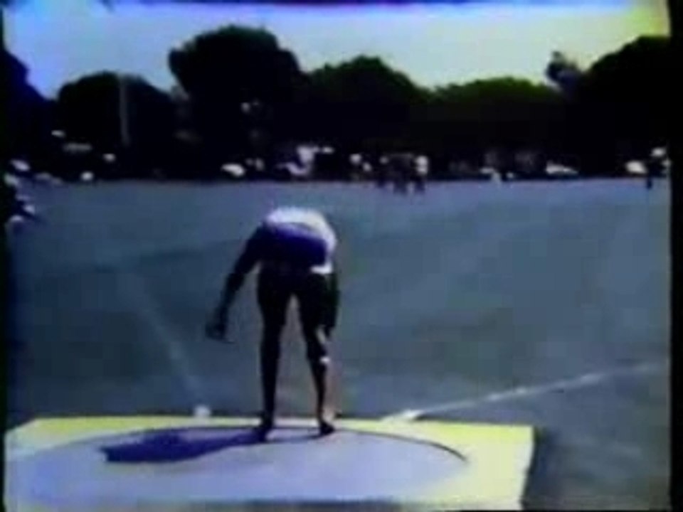 Athlé lancer disque 1982