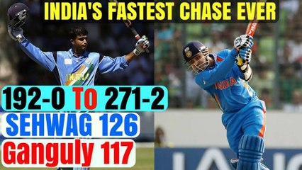 India's Fastest Chase Ever In Cricket [ Highest Opening]