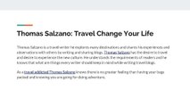 Thomas Salzano: Top 7 Reasons to Travel Change Your Life