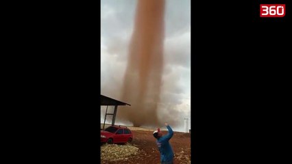 Cmenduri ne Brazil, tornado prej rere (360video)