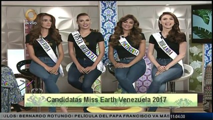 Último grupo de candidatas del Miss Earth Venezuela visitó el estudio de "Mujeres en Todo"