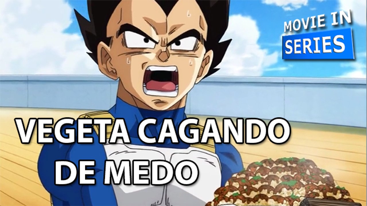 Vegeta cagando de medo