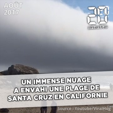 Un immense nuage a envahi la plage de Santa Cruz en Californie