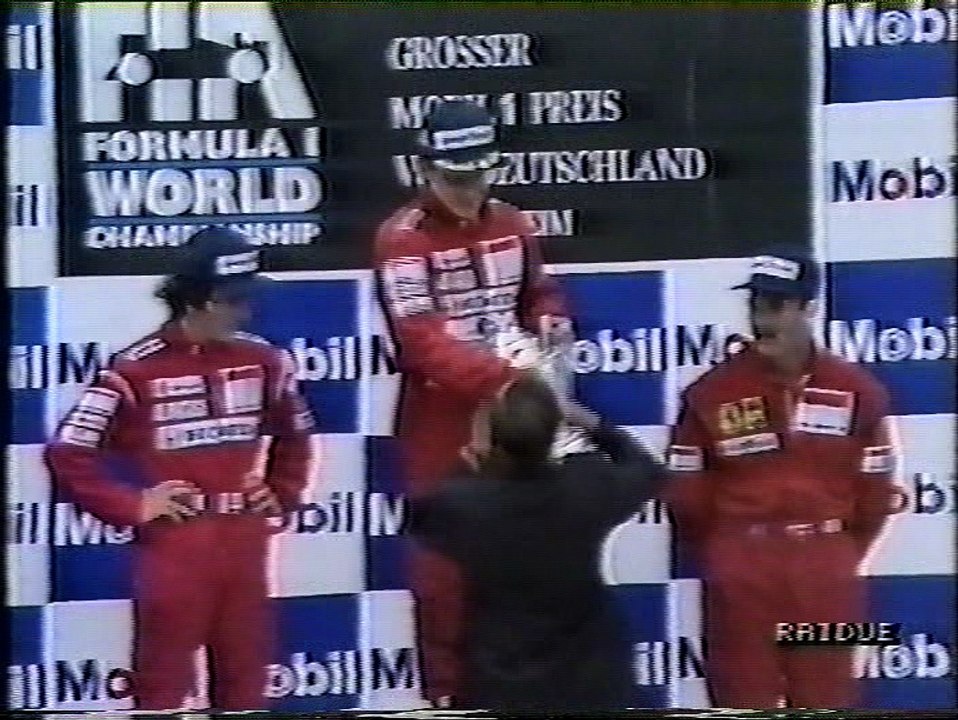 Gran Premio di Germania 1989: Servizio de "La domenica sportiva"