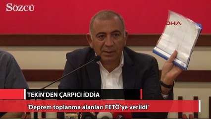 Tekin'den çarpıcı iddia