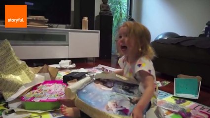 Kids Going Absolutely Nuts Opening Presents