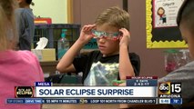 Students raise money so classmates can have special glasses to watch the eclipse