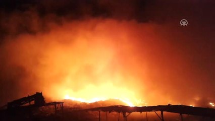 Bodrum'da Katı Tık Depolama Alanındaki Yangın