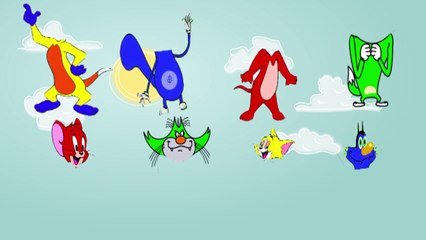 Wrong Heads Fun Tom&Jerry oggy&Jack Cats _ ABC Song Apple Learn Color For Kid