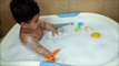 Baby Bathtime -7 months old Cute Baby in bath tub