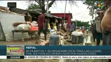 Aumenta a 115 la cifra de muertos por inundaciones en Nepal