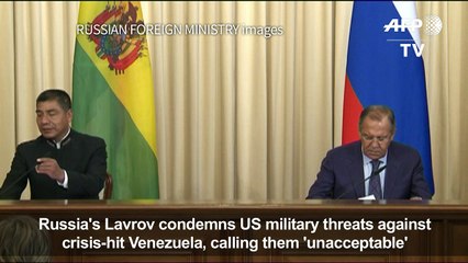 Russia: US threats against Venezuela 'unacceptable'