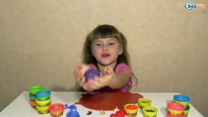 ✔ Плей До. Девочка Поля делает из пластилина Смешного Человека. Toys for Kids / Play Doh ✔