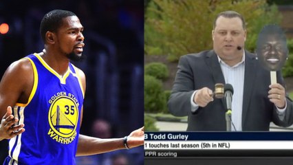 Kevin Durant BLASTS "Bum Ass" ESPN for Get Out-Style Fantasy Football Slave Auction