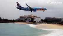 SCARY: Westjet Boeing 737 almost crashes into water @ St. Maarten