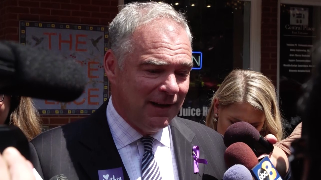 Kaine blasts Trump's response to Charlottesville violence