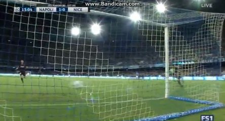 Goal Napoli 1 - 0 Nice  HD 16.08.2017 HD (1-0)