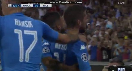 Goal Napoli 1 - 0 Nice HD 16.08.2017 HD (1-0)