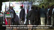 Kenya's defeated Odinga to take poll dispute to top court