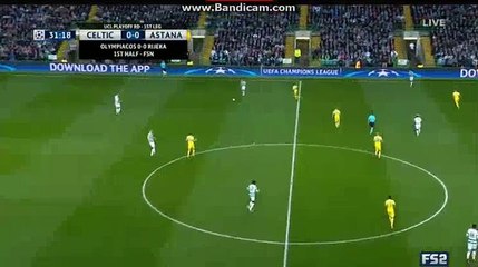 Tomas Rogic GOAL HD - Celtic (Scot) 1-0 (Kaz) 16.08.2017