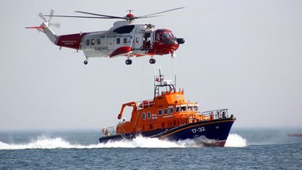 UK Coastguard Save Stranded Person In Dramatic Sea Rescue