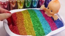 BINGO Song | Alien Kinetic Sand Slime Toy DIY Learn Colors Slime Clay Baby Doll Bath | Kid