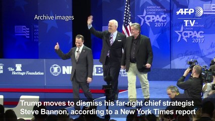 Trump moves to oust far-right aide Bannon: report