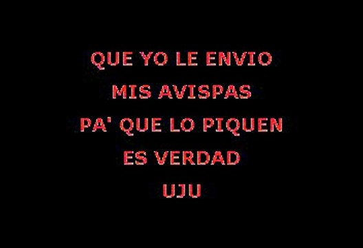 Juan Luis Guerra - Las Avispas Merengue (Karaoke)